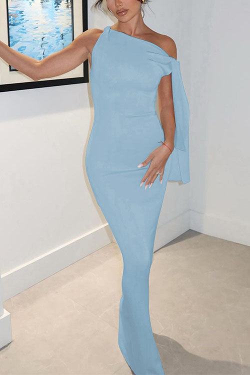 Karleedress Sleeveless Tie Knot Bodycon Maxi Dress