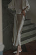 Karleedress Elegant High Waist Satin Midi Skirt