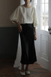Karleedress Elegant High Waist Satin Midi Skirt