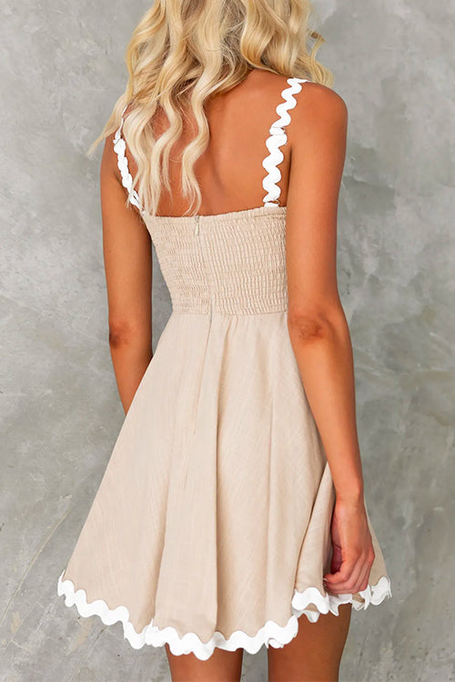 Karleedress Waisted Ric Rac Color Block Cami Sundress