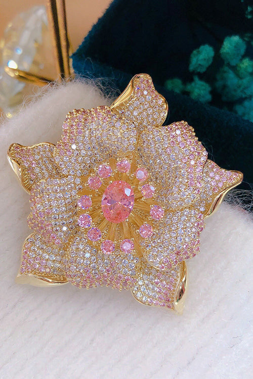 Karleedress Blooming luxury Inspiring Elegance Flower Crystal Brooch