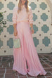 High Rise Pleated Wide Leg Palazzo Pants