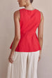 Karleedress Single Breasted Pocketed Solid Vest