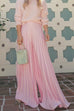 High Rise Pleated Wide Leg Palazzo Pants