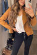 Karleedress Zip Up Pocketed Faux Suede Moto Jacket(in 7 Colors)