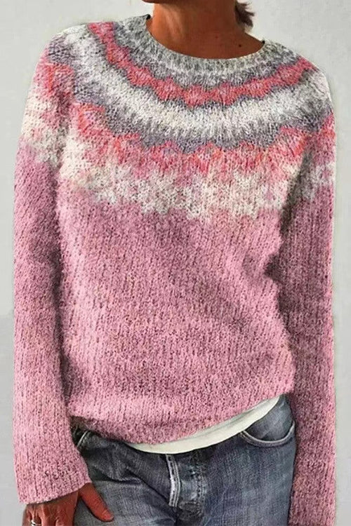 Karleedress Vintage Crewneck Unique Print Cozy Sweater(in 3 Patterns)