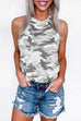 Karleedress Summer Halter Camo Loose Tops
