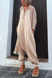 Karleedress La Vie Pocketed Half Button Hoodied Jumpsuit(5 Colors Available)