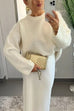 Karleedress Casual Solid Crewneck Pullover Sweater