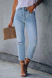 Karleedress High Rise Distressed Ripped Skinny Jeans