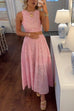 Karleedress Sleeveless Crop Top and A-line Maxi Skirt Lace Set