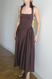 Karleedress Elegant Square Neck Sleeveless Flowy Maxi Dress