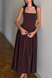 Karleedress Elegant Square Neck Sleeveless Flowy Maxi Dress