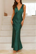 Karleedress V Neck Sleeveless Maxi Party Dress