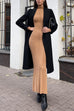Karleedress Mockneck Long Sleeves Bodycon Knit Maxi Dress