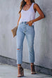 Karleedress High Rise Distressed Ripped Skinny Jeans