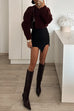Karleedress Casual Solid Crewneck Pullover Sweater