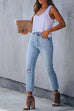 Karleedress High Rise Distressed Ripped Skinny Jeans