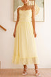 Karleedress Frill Trim Tie Bow Swing Maxi Cami Dress