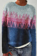 Karleedress Crewneck Color Block Pattern Pullover Sweater(in 4 Patterns)