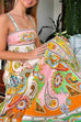 Karleedress Bow Back Unique Print Swing Maxi Cami Sundress