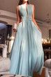 Karleedress Sleeveless Cut Out Open Back Pleated Maxi Dress