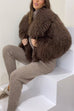 Karleedress Open Front Winter Faux Fur Teddy Coat