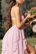 Karleedress Sleeveless Open Back High Slit Ruffle Maxi Dress