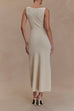 Karleedress Sleeveless Button Down Knit Bodycon Maxi Dress