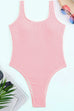 Karleedress Low Back High Cut Crinkle One Piece Swimsuit