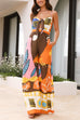 Karleedress Spaghetti Strap Tie Front Wasited Wide Leg Printed Jumpsuit
