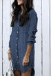 Karleedress Hot Sale Button Down Denim Shirt Dress ( 2 Colors)