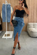 Karleedress Sweetheart Neck Strapless Bustier Bodysuit