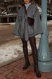 Karleedress Open Front Pocketed Splice Coat with Belt