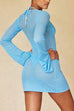 Karleedress V Neck Cut Out Crochet Lace Cover Up Mini Dress
