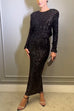Karleedress Bow Backless Sequin Bodycon Maxi Party Dress