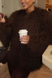 Karleedress Open Front Winter Faux Fur Teddy Coat