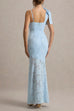 Karleedress Sleeveless Bow Shoulder Flare Maxi Dress