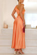 Karleedress One Shoulder Lace Trim Cut Out Sleeveless Maxi Dress