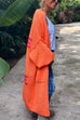 Karleedress Open Front Love and Peace Pattern Long Sweater Cardigan(in 5 Colors)