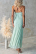 Karleedress One Shoulder Slit Ruched Ruffle Mesh Maxi Dress
