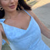 Karleedress Sleeveless Bow Shoulder Flare Maxi Dress