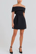 Karleedress Off Shoulder Waisted A-line Mini Dress