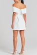 Karleedress Off Shoulder Waisted A-line Mini Dress