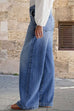 Karleedress Distressed Wide Leg Casual Leans