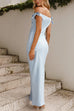 Karleedress Bow Knot Off Shoulder Maxi Party Dress