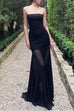 Karleedress Strapless Mesh Splice Bodycon Maxi Dress