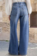 Karleedress Distressed Wide Leg Casual Leans
