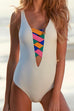 Karleedress Fashion Color Ropes Cut Out One-piece Swimwear