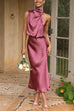 Karleedress Sleeveless Mockneck Waisted Maxi Dress